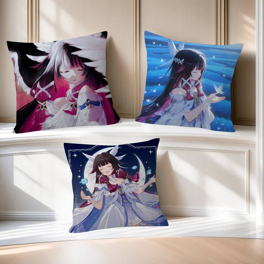 Home Textiles Inc - Game C-Columbina Genshin cute Impact Pillow