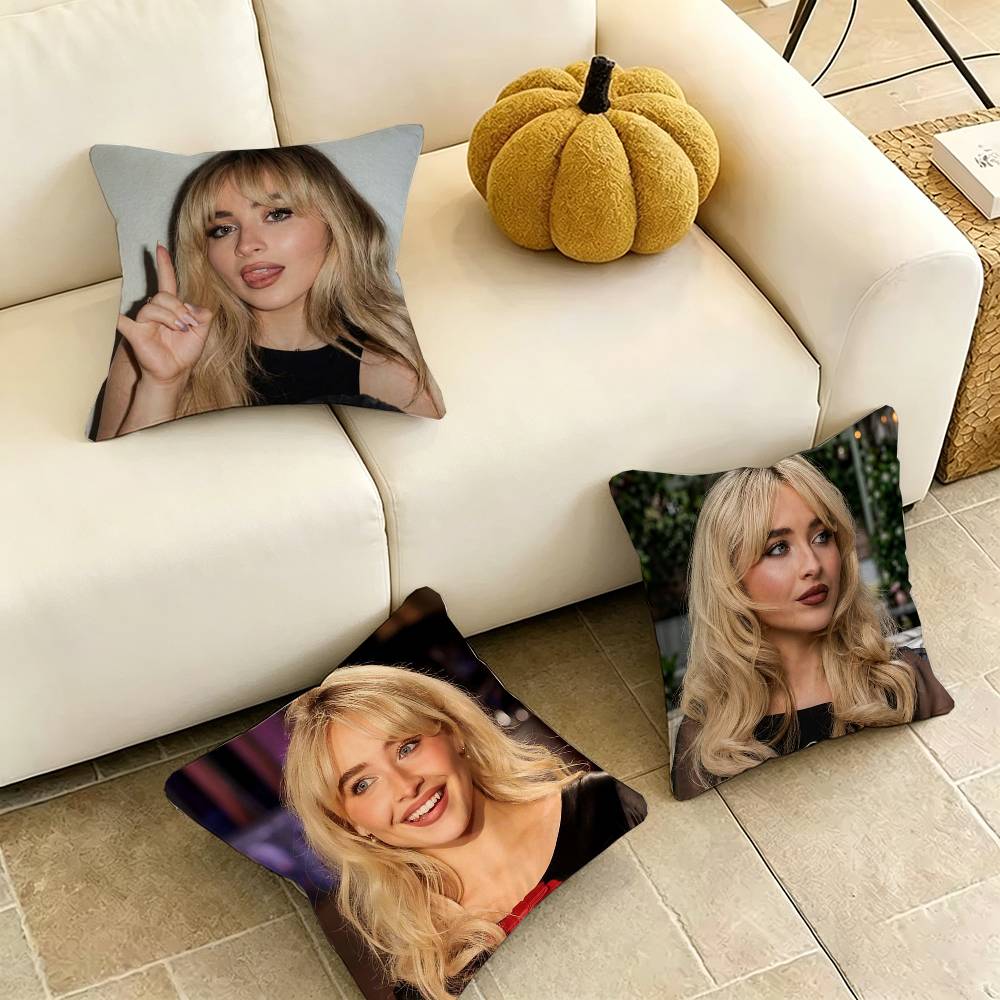 Home Textiles Inc - Sabrina-A C-Carpenter Nonsense Pillow Case Square