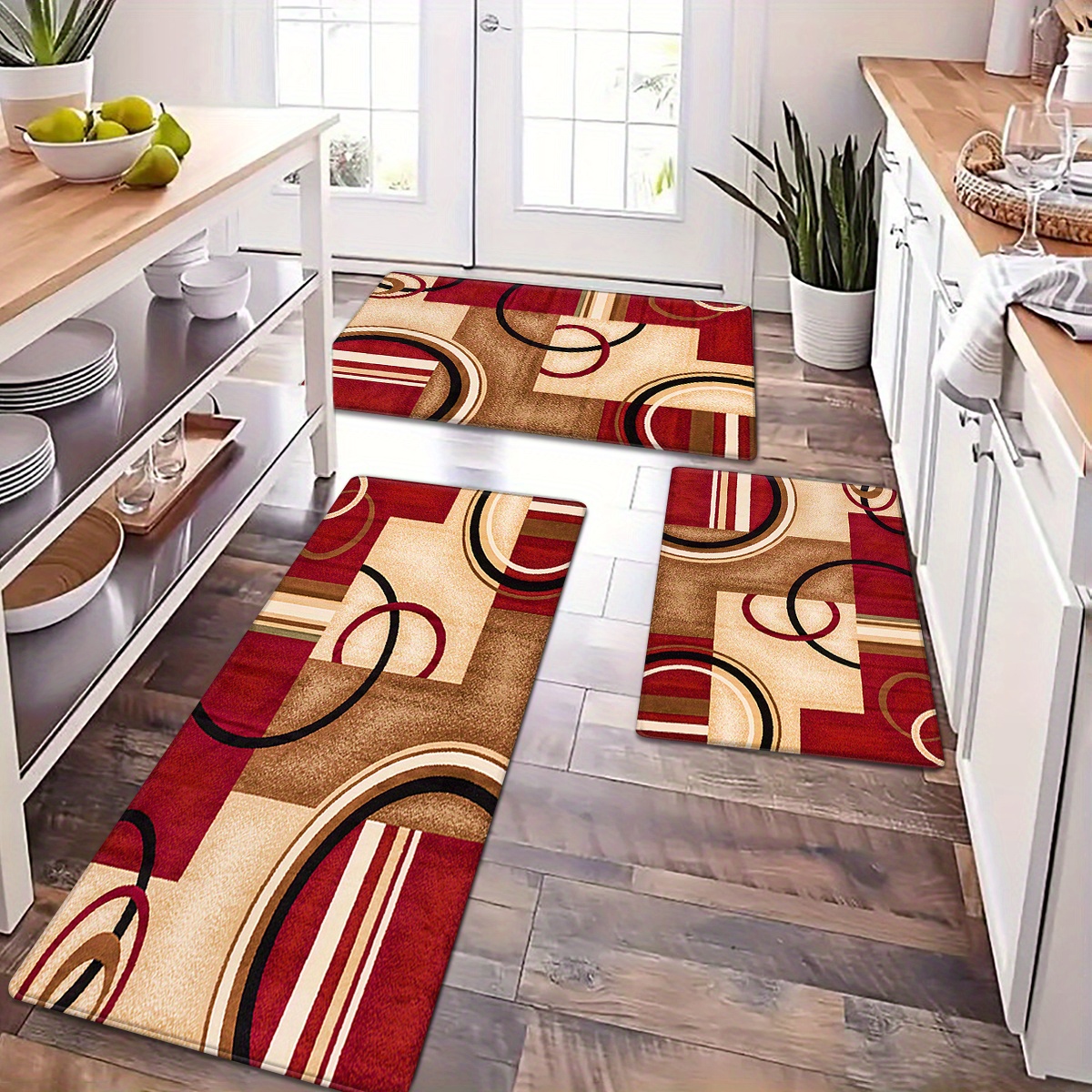 Home Textiles Premium - Modern Minimalist Style Decorative Kitchen Mat