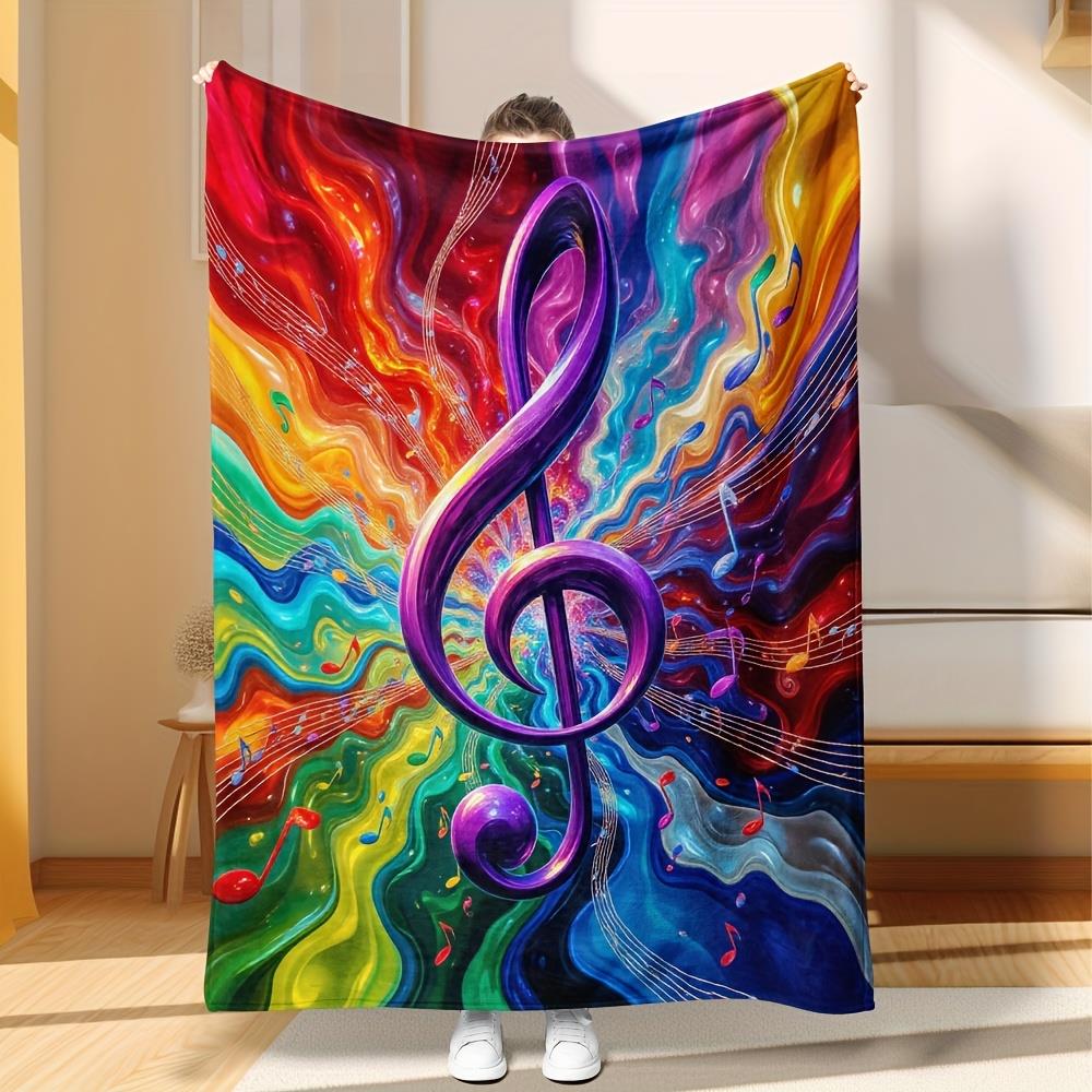Painted musical note pattern F – обзор и цена Home Textiles Notes