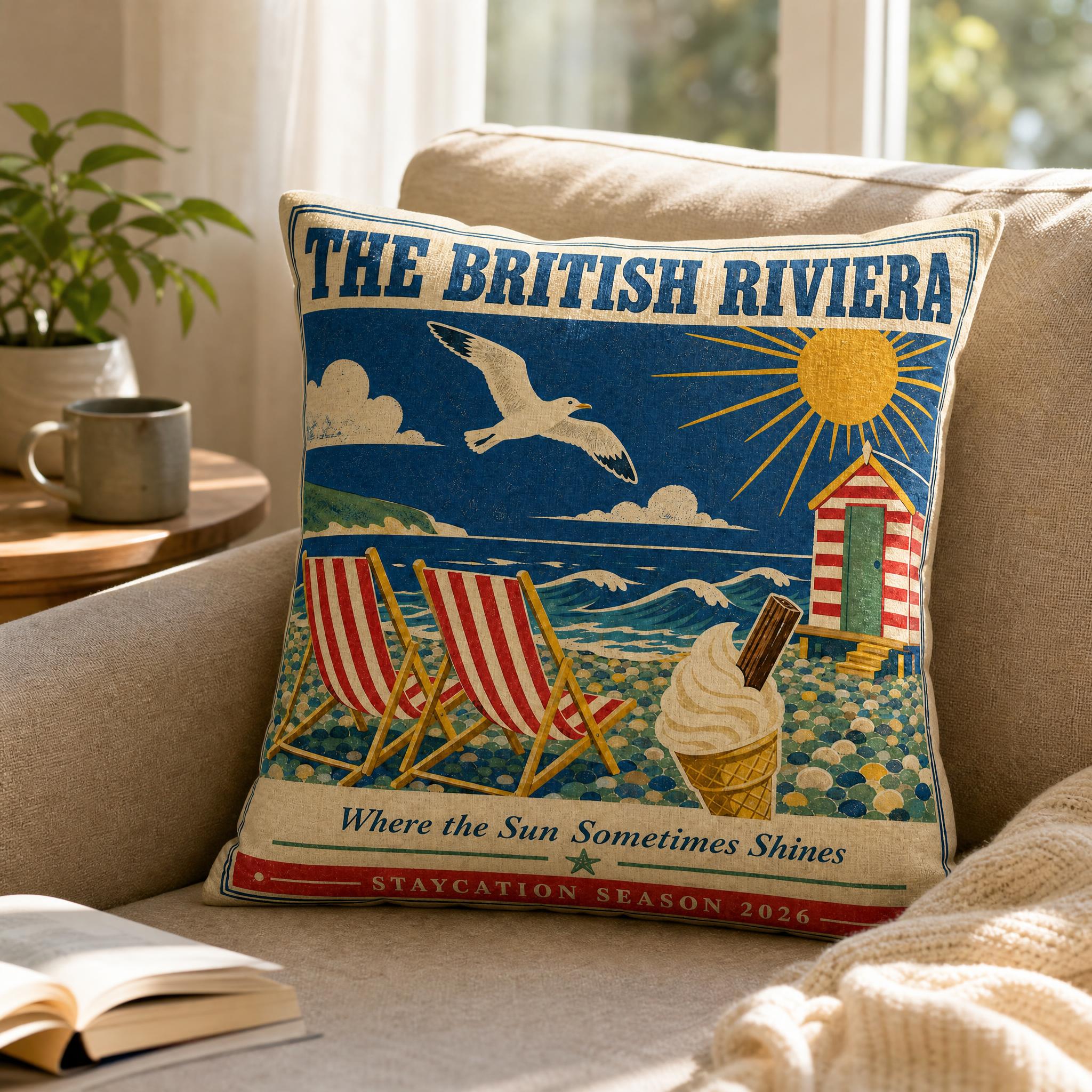 British Seaside Pillow Cover、V – обзор и цена Home Textiles Uk