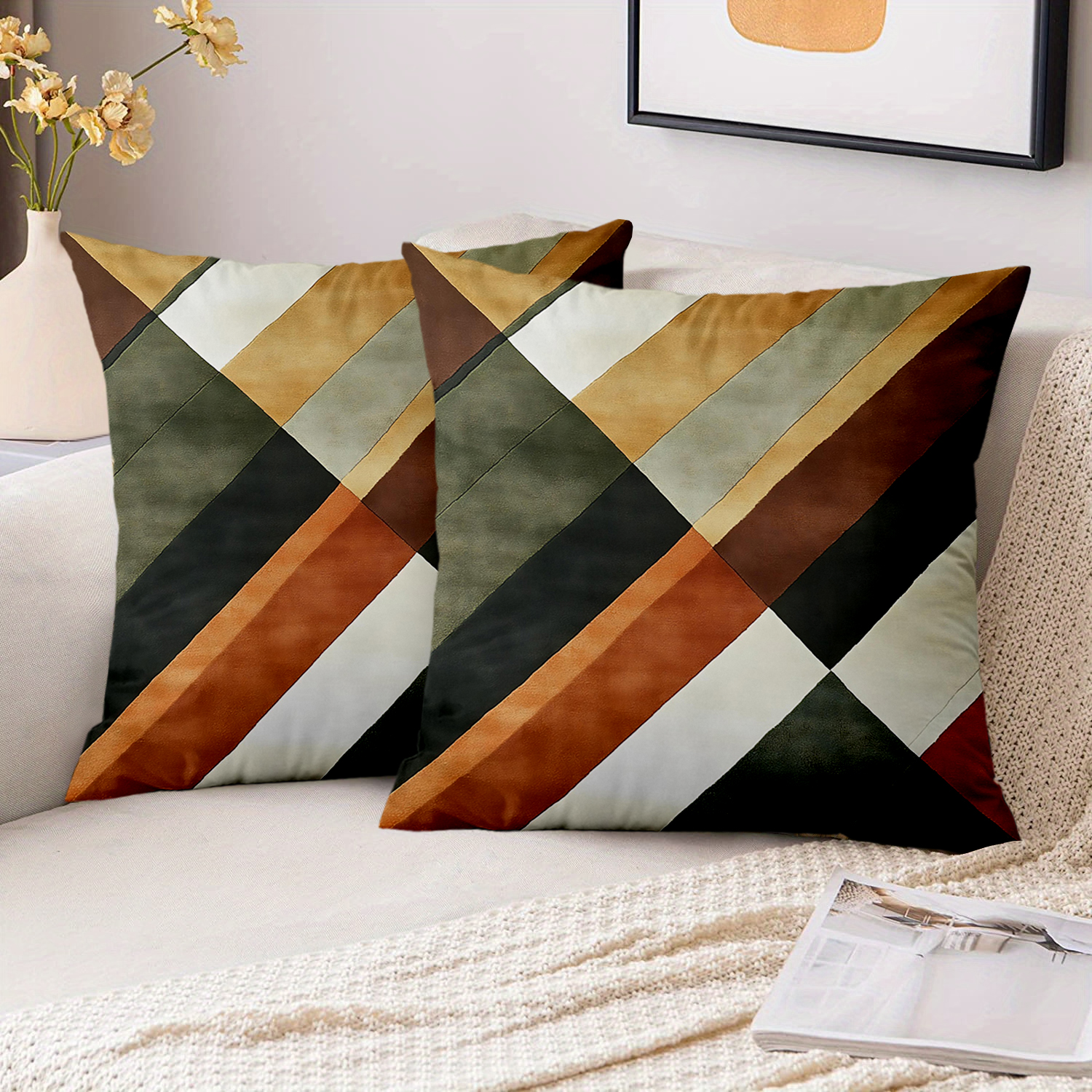 1 Pieces Stylish Geometric Pat – обзор и цена Pillow Cover 20X20