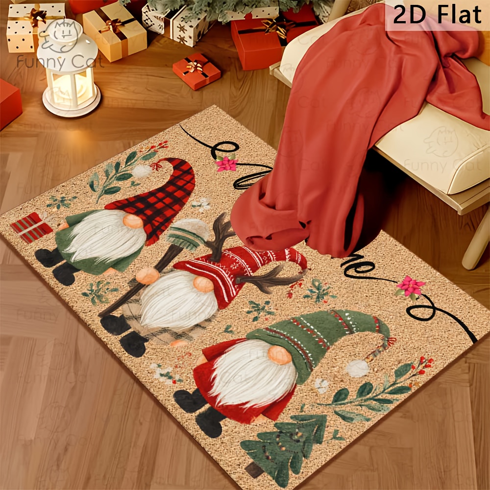 Christmas Gnome Welcome Mat Fe – обзор и цена Home Textiles Premium