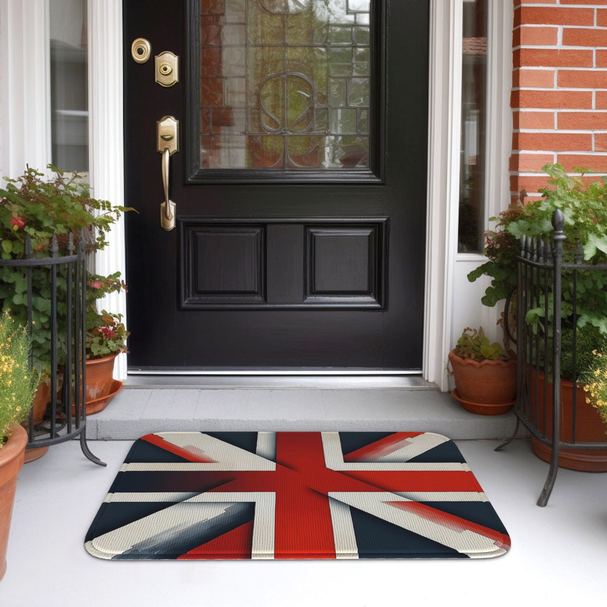Funky Union Jack UK  flag Door – обзор и цена Home Textiles Uk