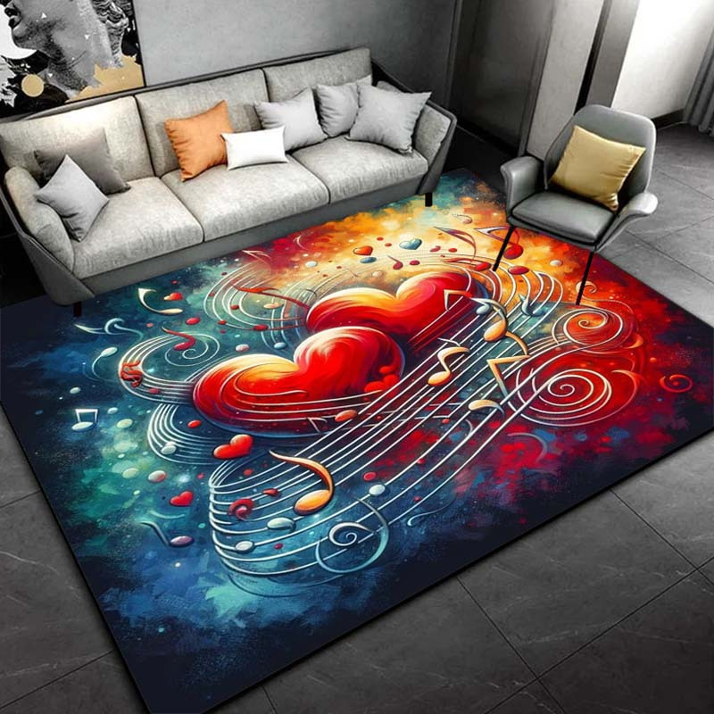 Heart Music Notes Rug - Romant – обзор и цена Home Textiles Notes