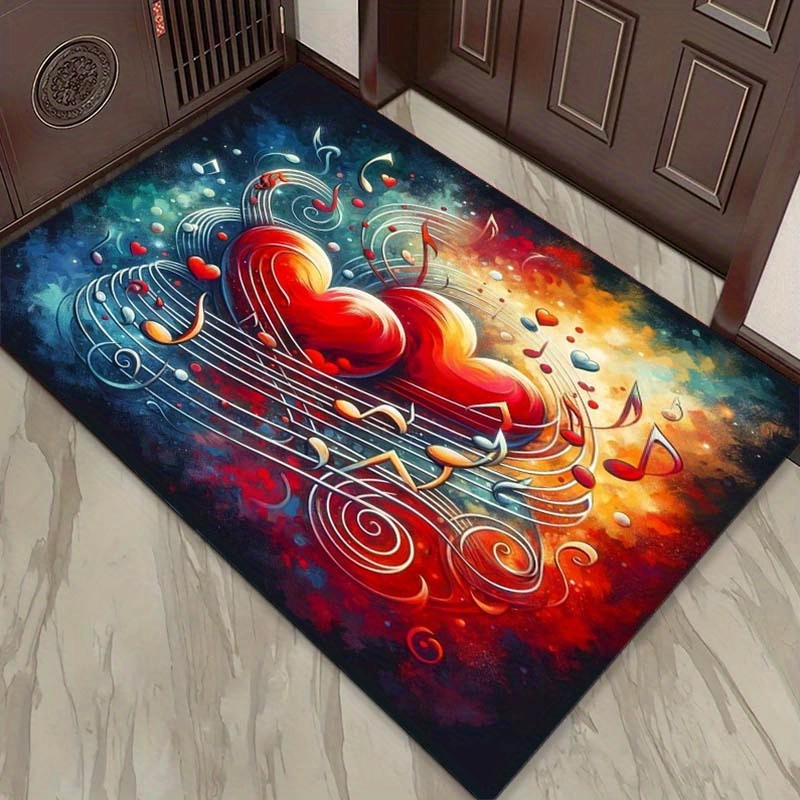 Heart Music Notes Rug - Romant – обзор и цена Home Textiles Notes