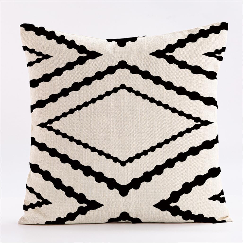 Chic Black and White Geometric – обзор и цена Pillow Cover 20X20