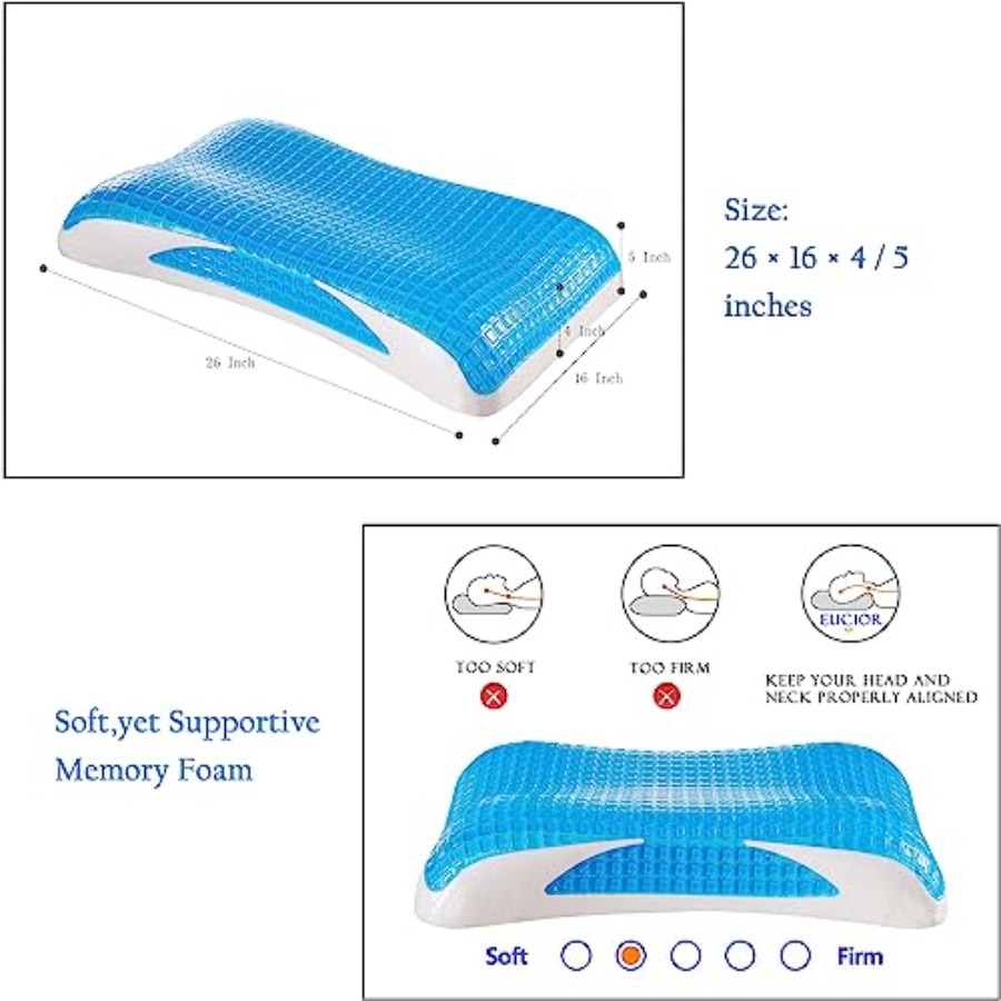 Cooling Gel Pillow, Memory Foa – обзор и цена Cooling Pillow Gel
