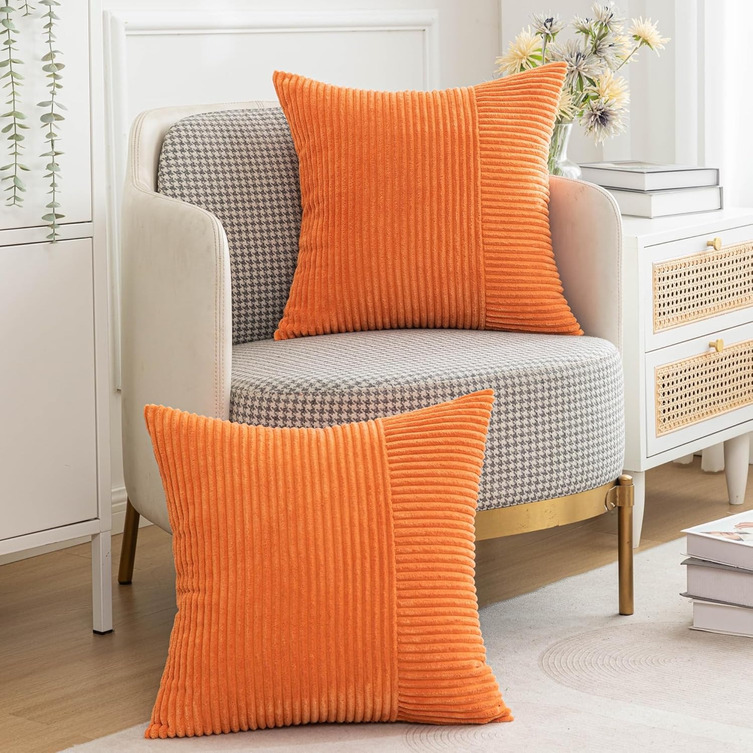 Orange Corduroy Pillow Covers  – обзор и цена Pillow Cover 20X20