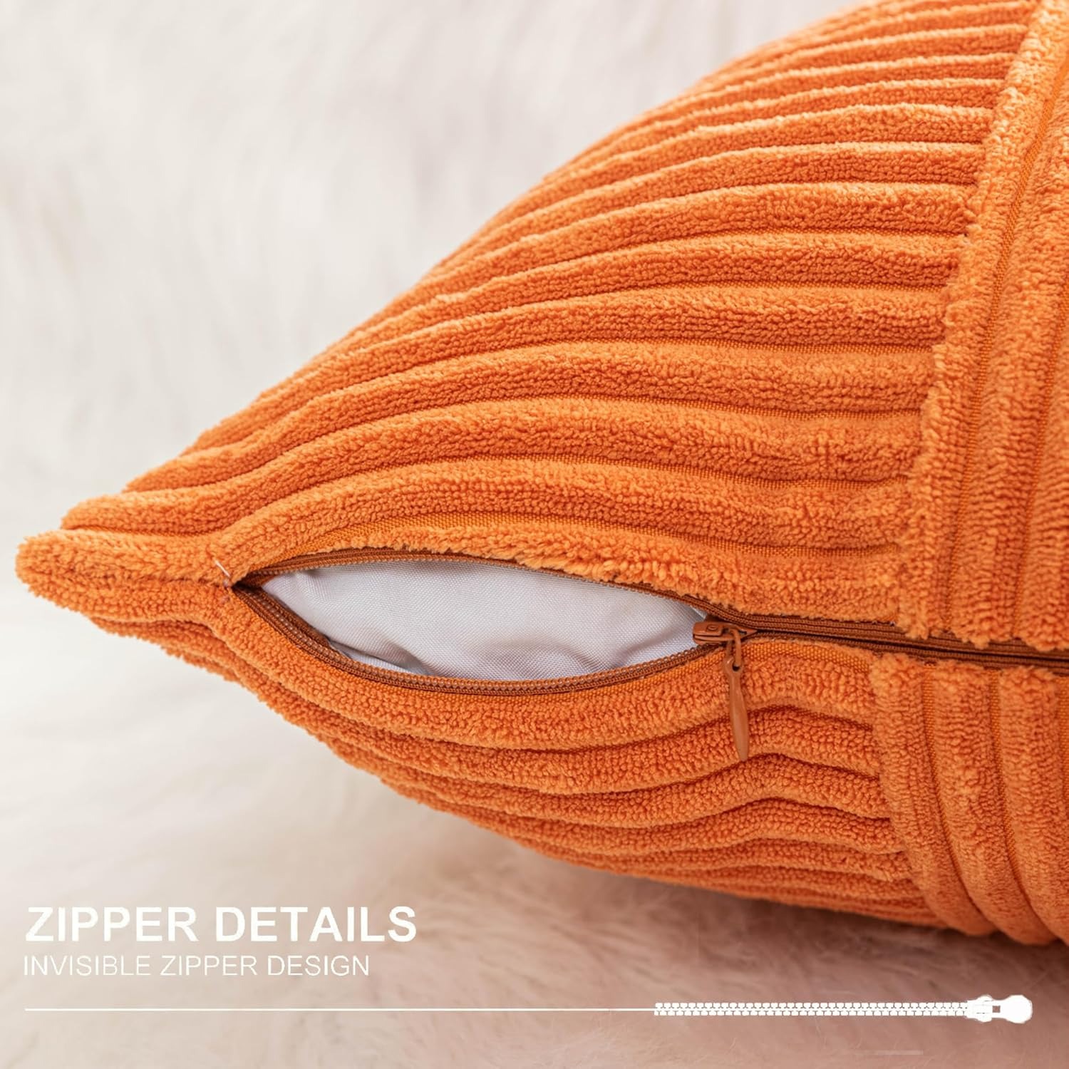 Orange Corduroy Pillow Covers  – обзор и цена Pillow Cover 20X20