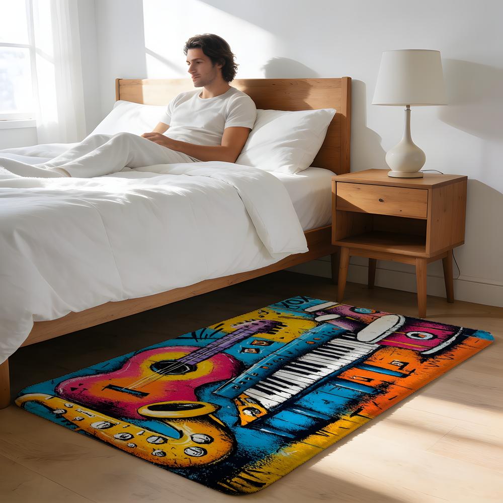 M-Music Note Print Rug Floor M – обзор и цена Home Textiles Notes
