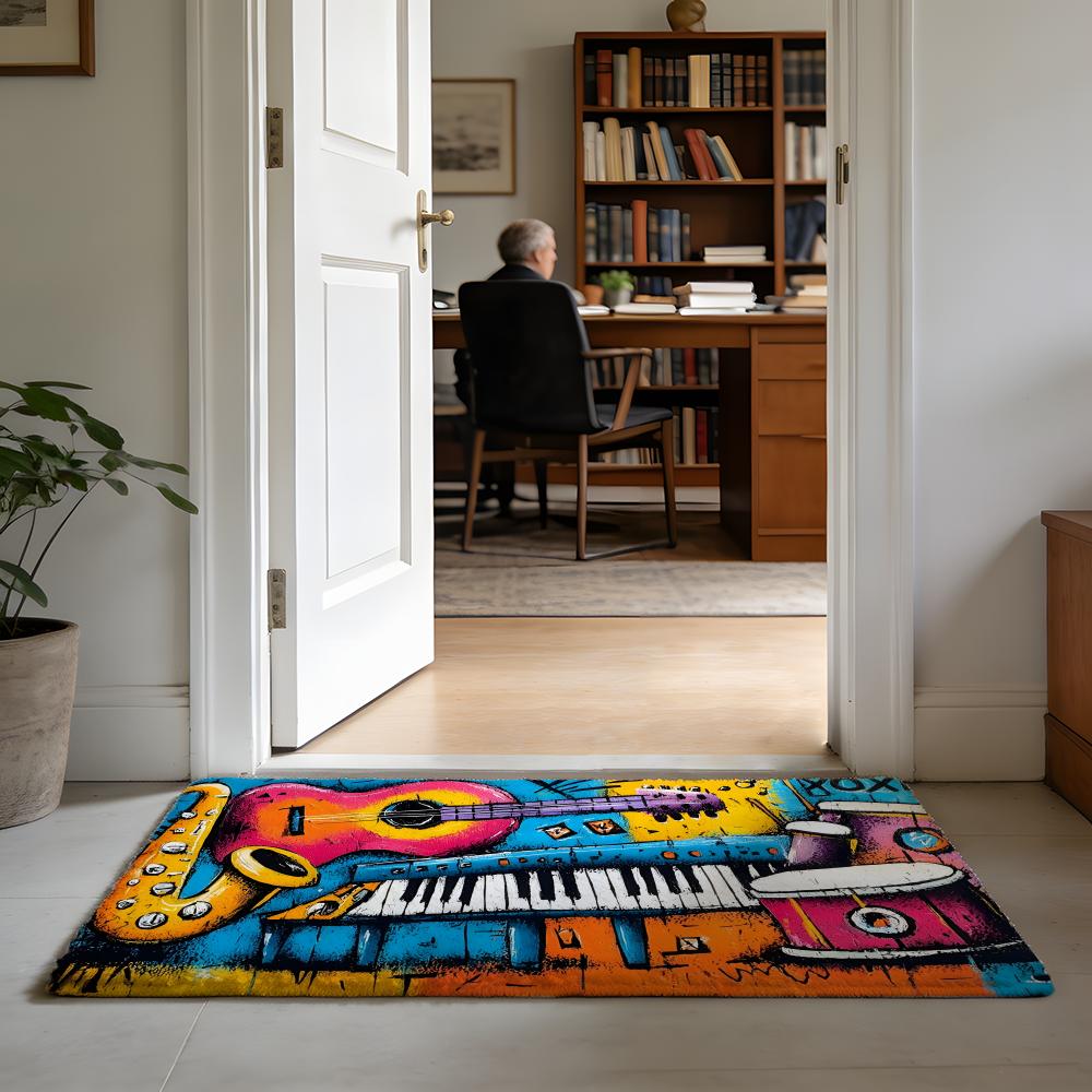 M-Music Note Print Rug Floor M – обзор и цена Home Textiles Notes
