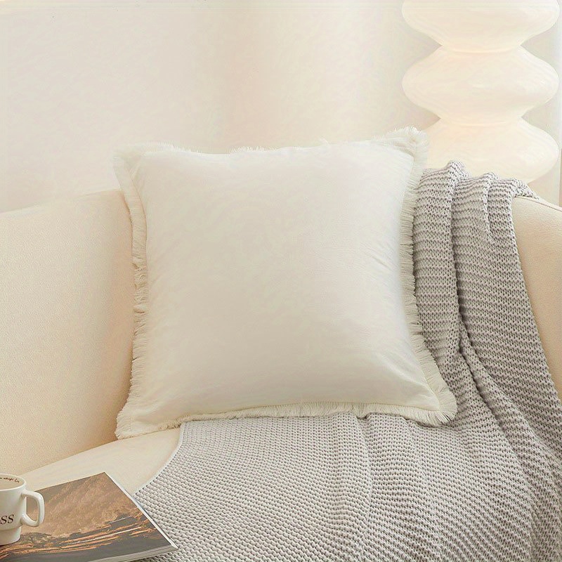 1pc 100% Cotton Fringed Throw  – обзор и цена Pillow Cover 20X20