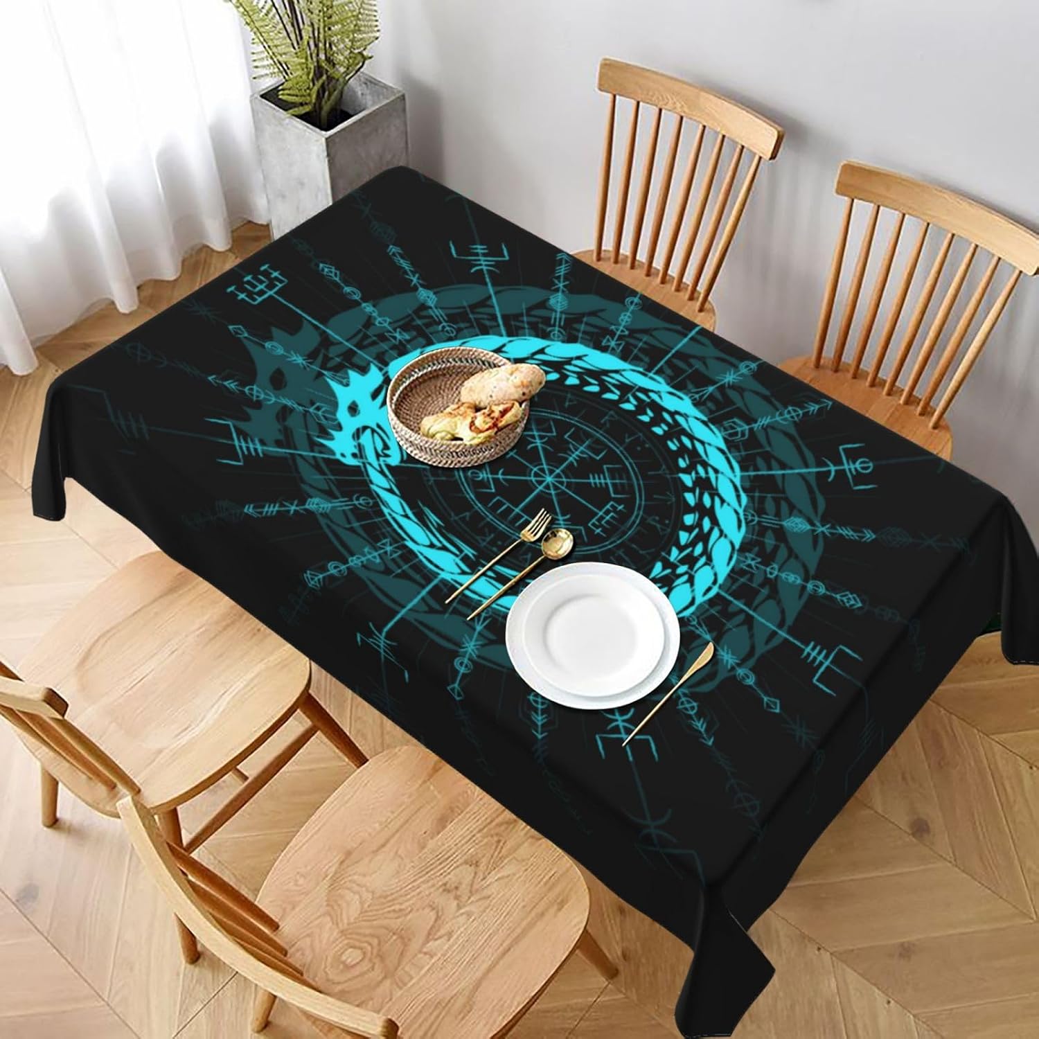 Viking Dragon Symbol Tableclot – обзор и цена Home Textiles Premium