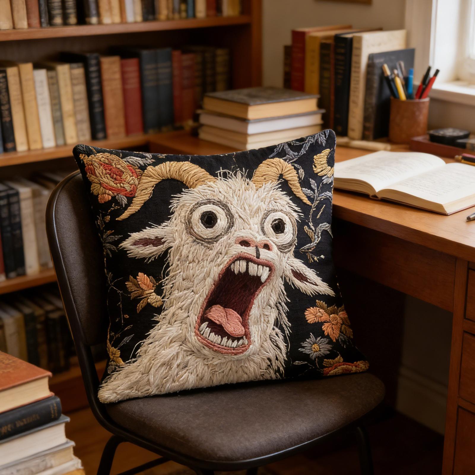 45x45cm Screaming Goat Pillow  – обзор и цена Pillow Cover 20X20